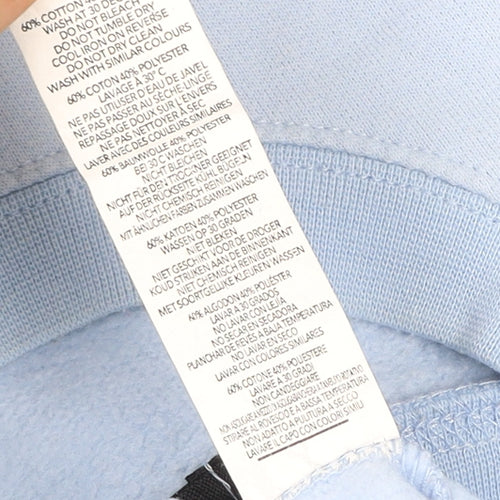 Boohoo Women’s Light Blue Crew Neck Pullover Sweatshirt Size S