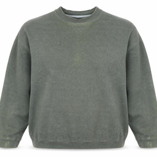 BHS Womens Dark Bottle Marl Green Sweatshirt Large Cotton Blend Casual