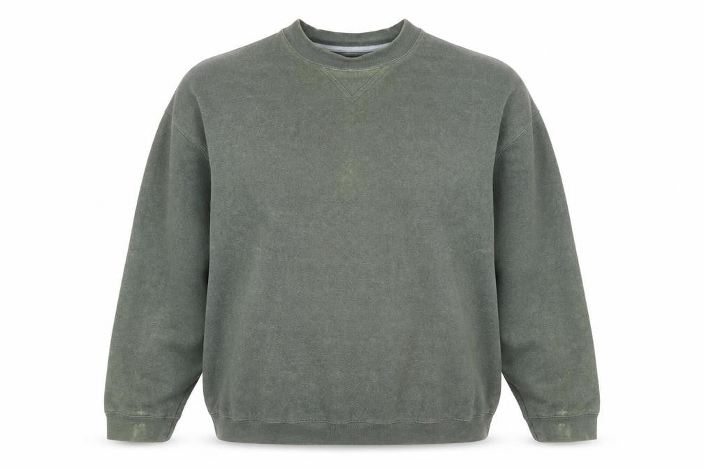 BHS Womens Dark Bottle Marl Green Sweatshirt Large Cotton Blend Casual