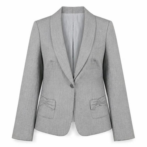Alex Marie Grey Single-Breasted Women's Blazer Size 10 UK Classic Fit