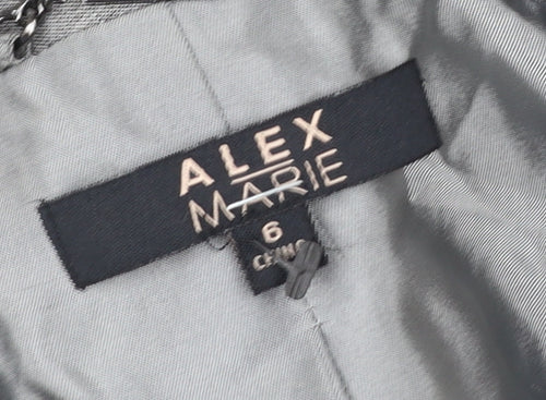 Alex Marie Grey Single-Breasted Women's Blazer Size 10 UK Classic Fit
