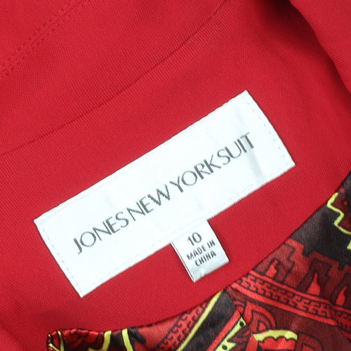 Jones New York Suit Red Women's Size 10 Single-Breasted Blazer