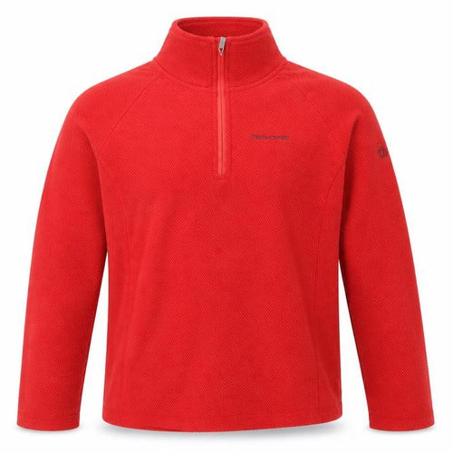 Craghoppers Men's Red Half Zip Fleece Sweatshirt Size 10 Regular Fit
