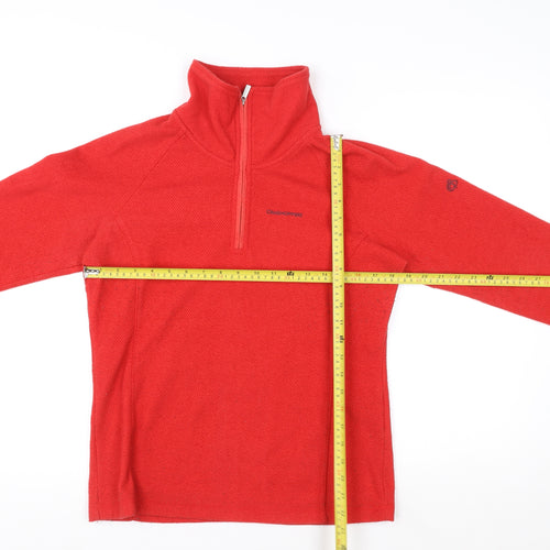 Craghoppers Men's Red Half Zip Fleece Sweatshirt Size 10 Regular Fit