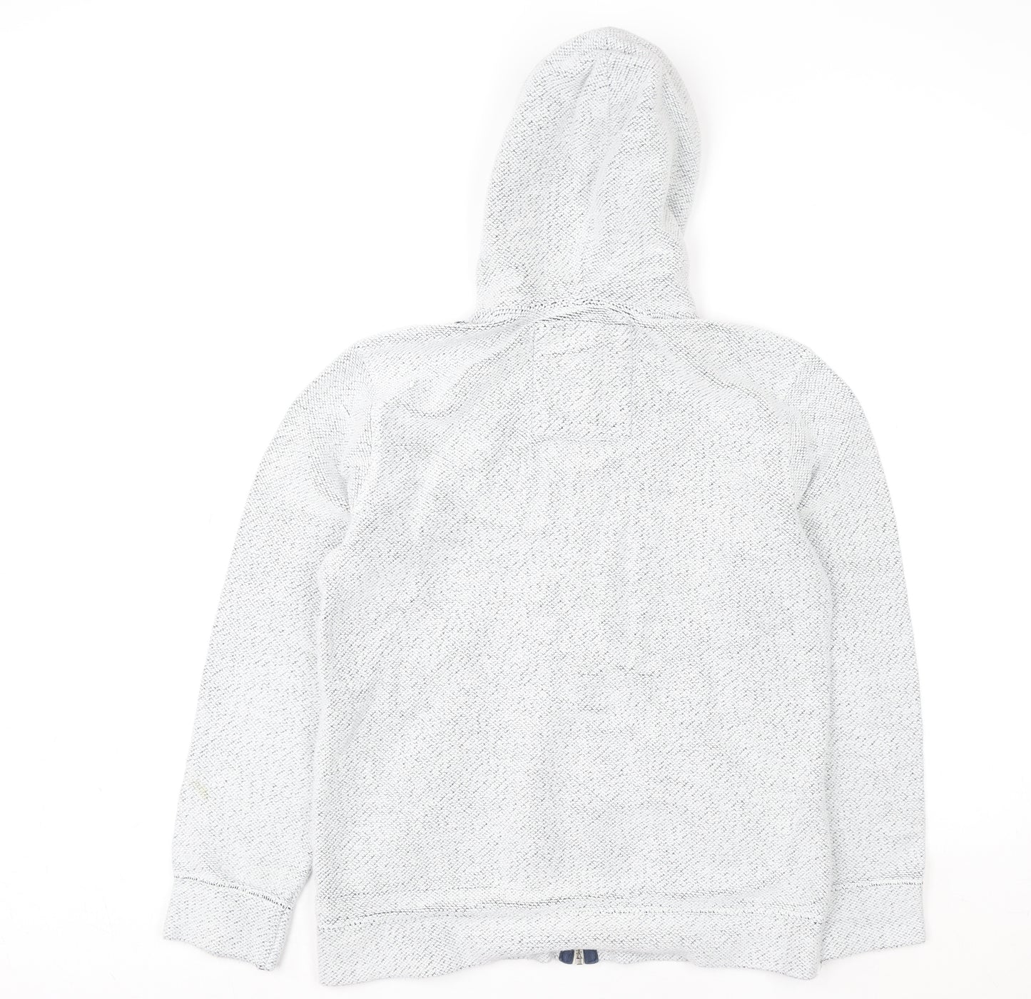 Fat Face Women Grey Knit Zip Hoodie Jacket Size S Hooded Casual