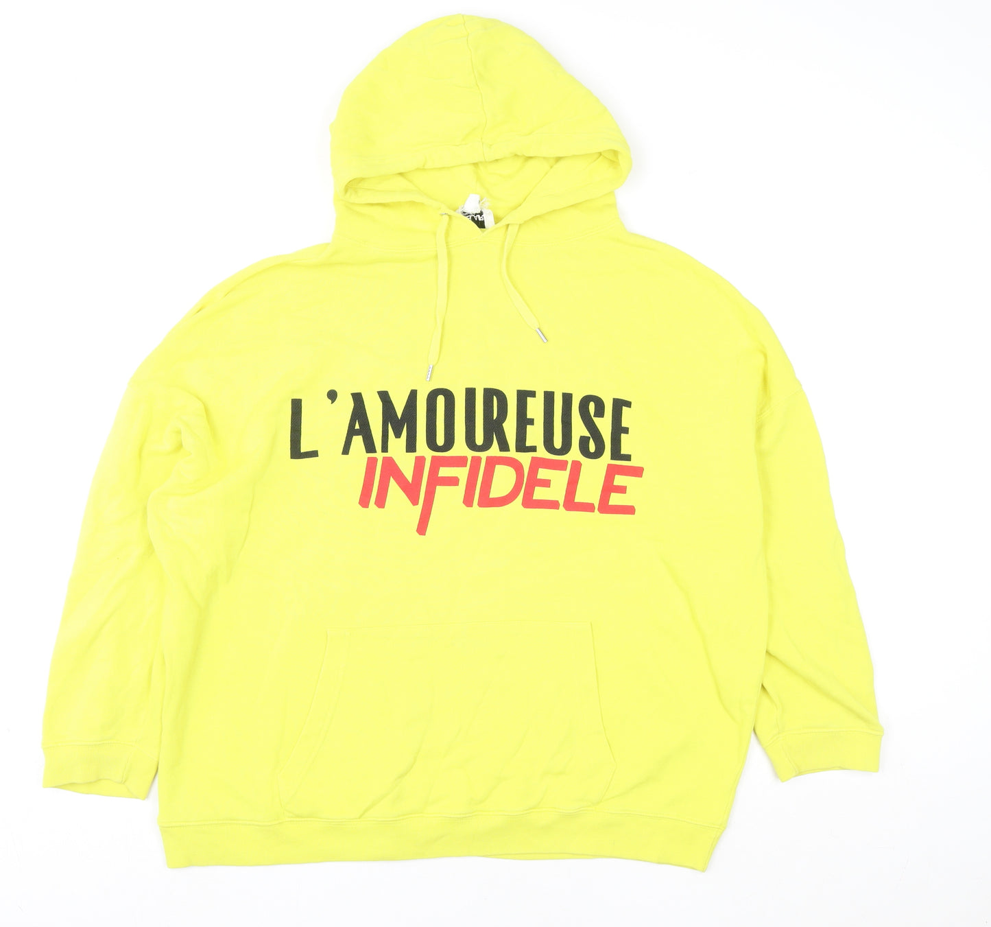 Bel Air Women's Yellow Pullover Hoodie L'Amoureuse Infidele T1 Cotton