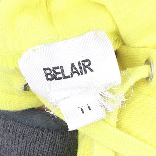 Bel Air Women's Yellow Pullover Hoodie L'Amoureuse Infidele T1 Cotton