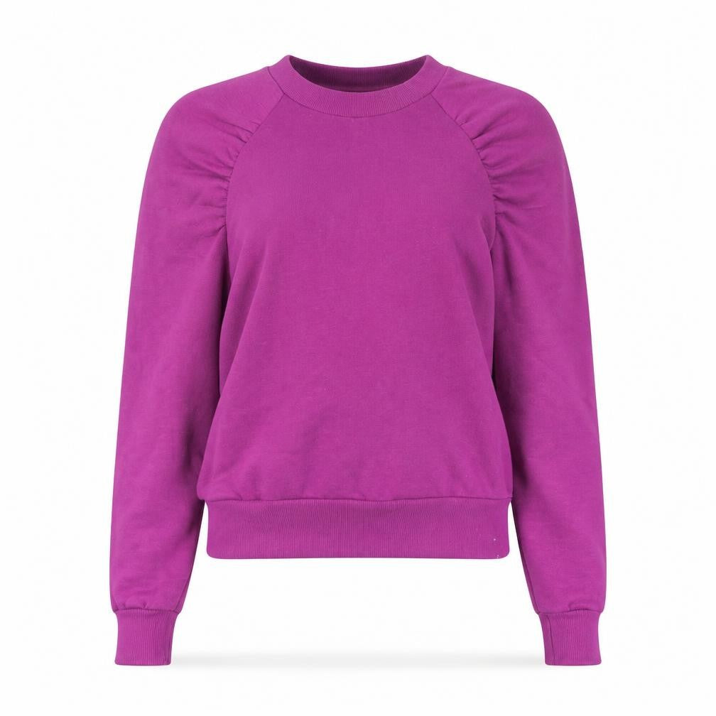 Vero Moda Womens Purple XS Long Sleeve Crew Neck Sweatshirt