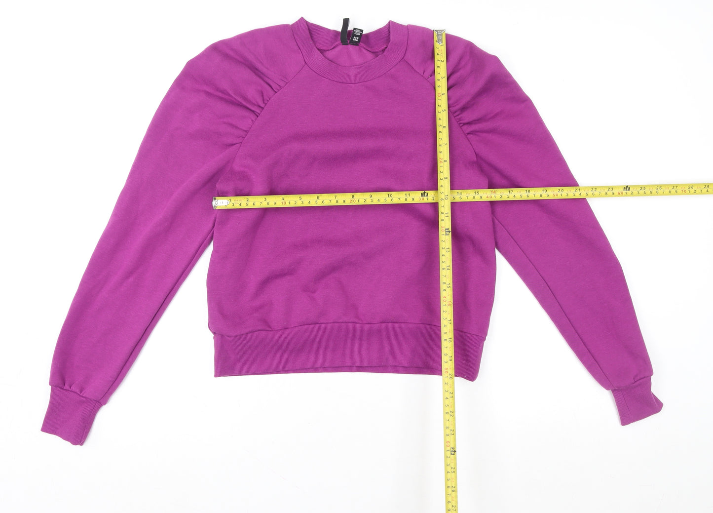 Vero Moda Womens Purple XS Long Sleeve Crew Neck Sweatshirt