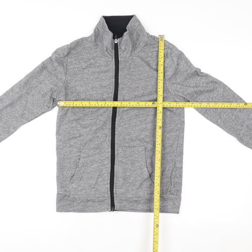 ONLY PLAY Unisex Grey Basic Full Zip Lightweight Sports Jacket Size S
