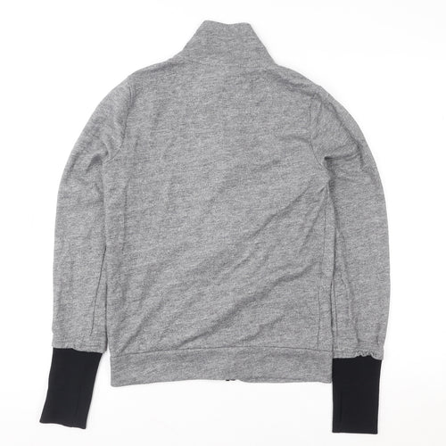 ONLY PLAY Unisex Grey Basic Full Zip Lightweight Sports Jacket Size S