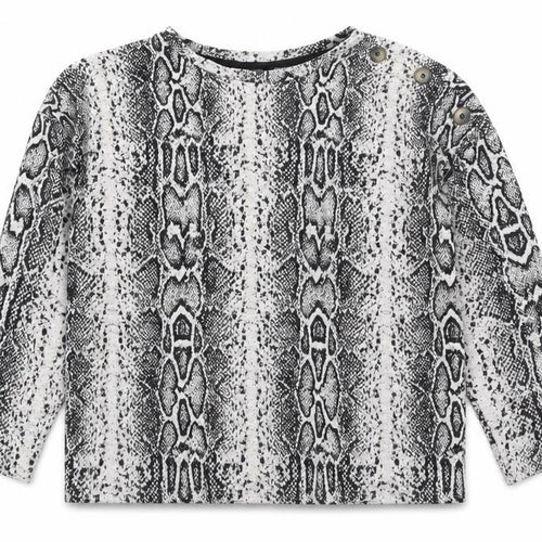 M&Co Women's Grey Animal Print Long Sleeve Jersey Blouse Size 14