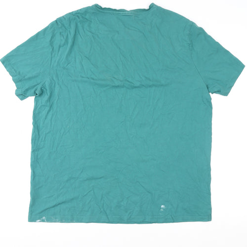 U.S. Polo Assn. Men's Green XXL Crew Neck Short Sleeve Cotton T-Shirt