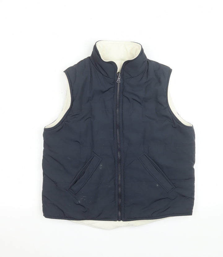 Marks and Spencer Women's Blue Size 8 Sleeveless Bodywarmer Waistcoat