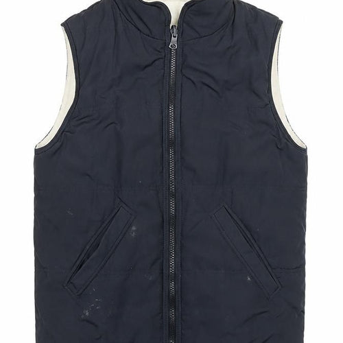 Marks and Spencer Women's Blue Size 8 Sleeveless Bodywarmer Waistcoat