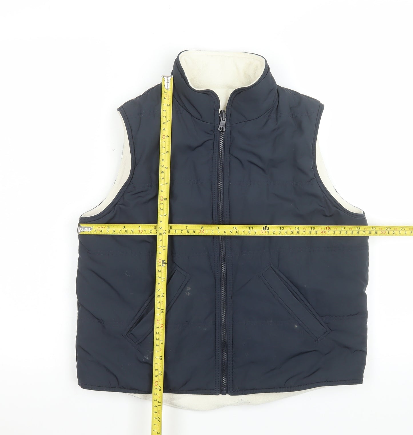 Marks and Spencer Women's Blue Size 8 Sleeveless Bodywarmer Waistcoat