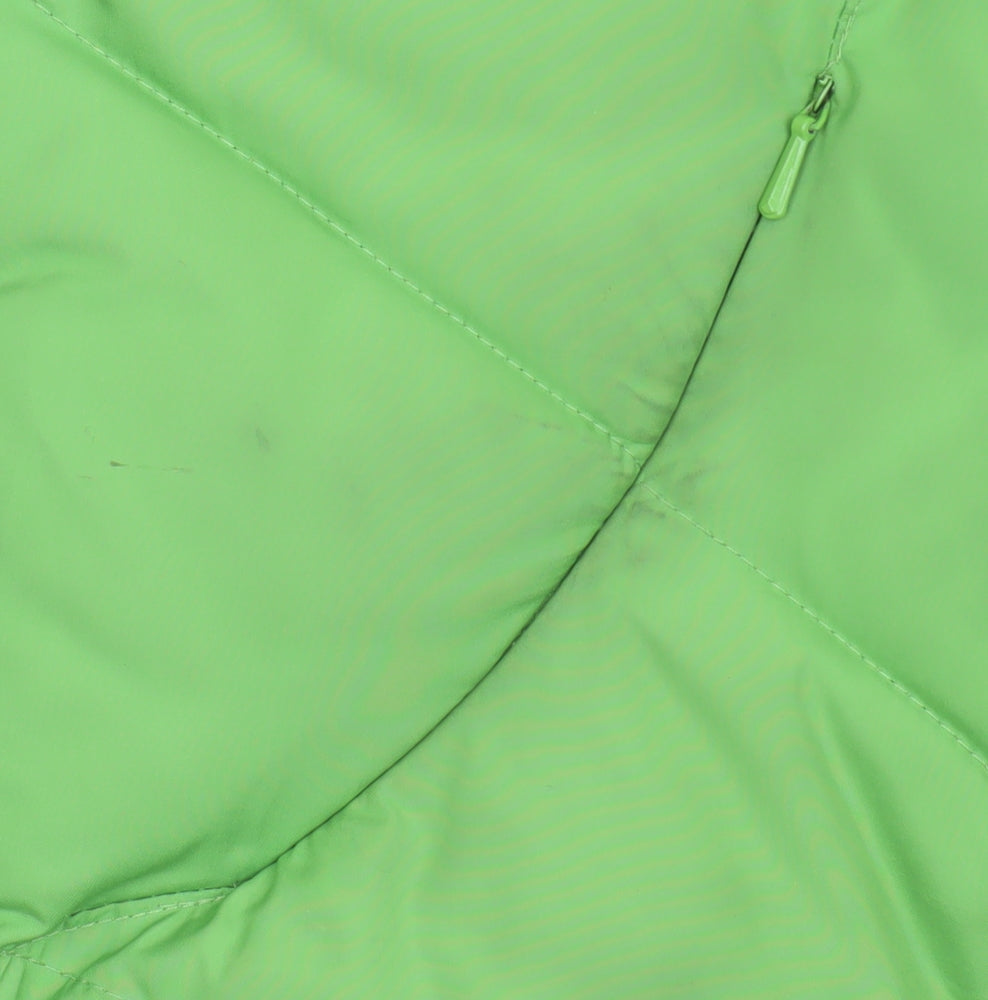 Marks and Spencer Women Green Quilted Puffer Waistcoat Size 12