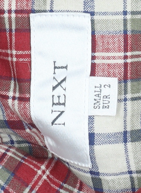 Next Men's Red Cotton Waterproof Rain Coat Small Classic Fit