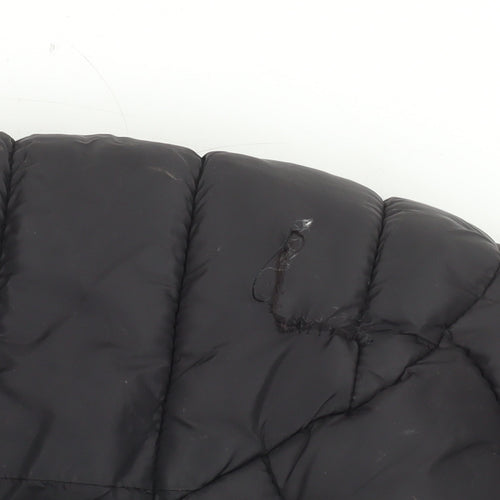 Geographical Norway Girls Black Hooded Puffer Coat 6 Years Winter Jacket