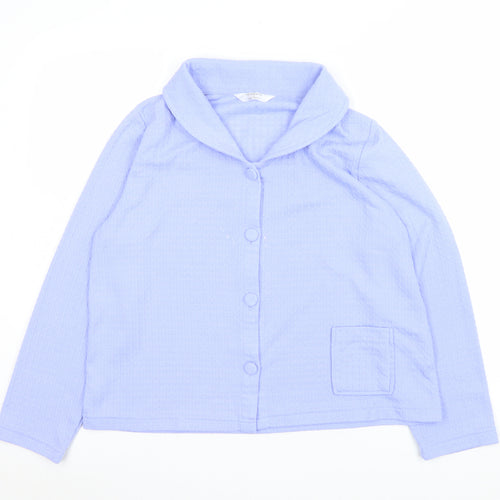 Marlon Women Blue Size 12 Shawl Collar Suit Jacket