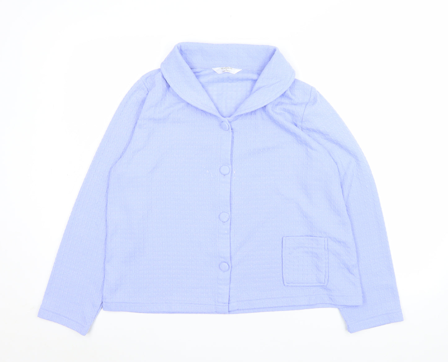 Marlon Women Blue Size 12 Shawl Collar Suit Jacket