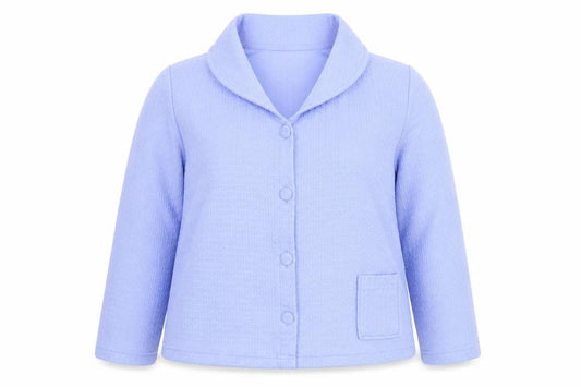 Front view of Marlon Women Blue, size 12, Shawl Collar Suit Jacket