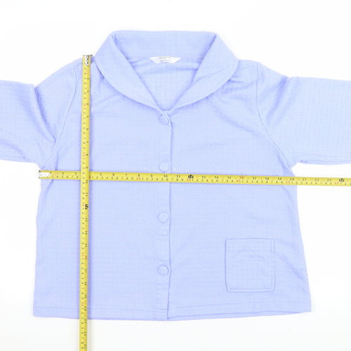 Marlon Women Blue Size 12 Shawl Collar Suit Jacket