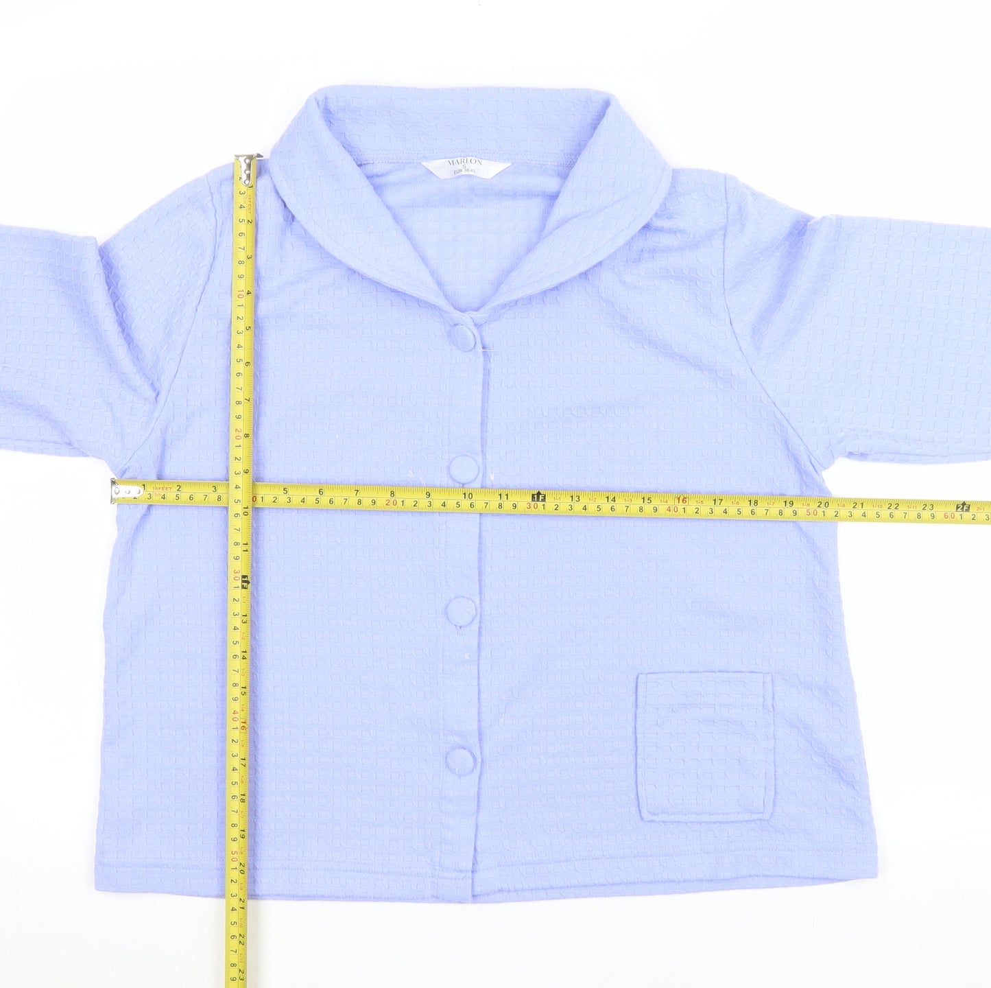 Marlon Women Blue Size 12 Shawl Collar Suit Jacket