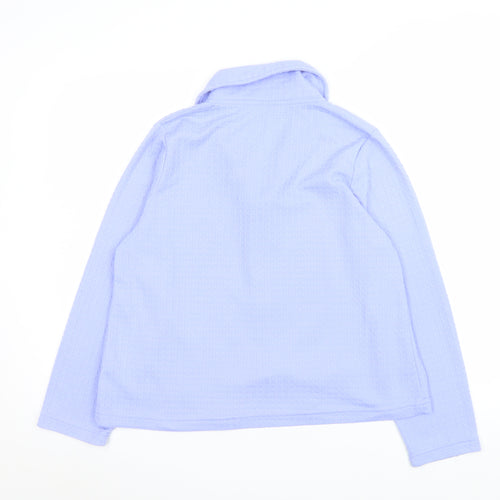 Marlon Women Blue Size 12 Shawl Collar Suit Jacket