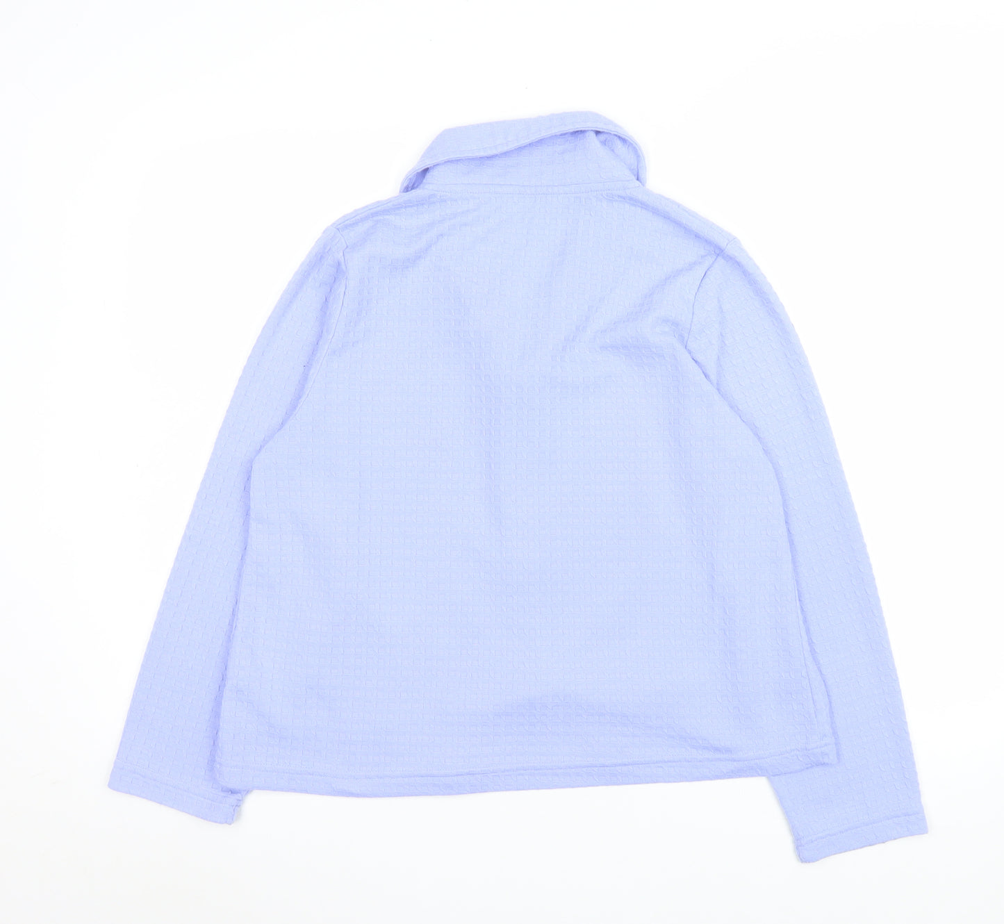 Marlon Women Blue Size 12 Shawl Collar Suit Jacket