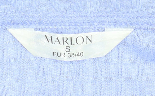 Marlon Women Blue Size 12 Shawl Collar Suit Jacket