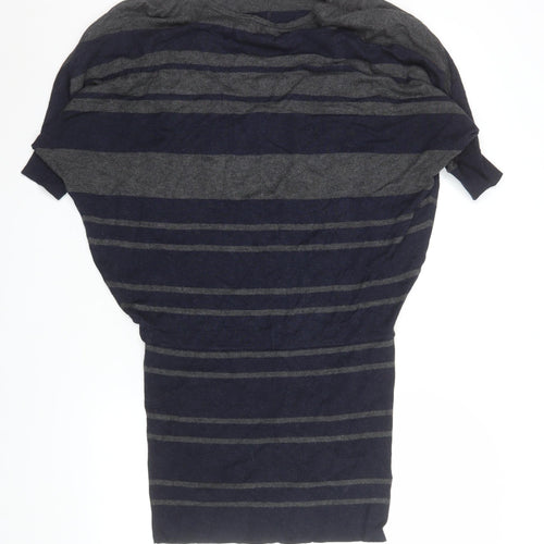 Phase Eight Women’s Blue Striped Bodycon Knit Dress Size 8
