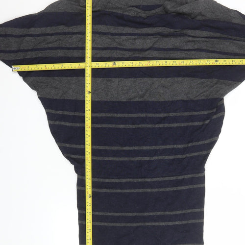 Phase Eight Women’s Blue Striped Bodycon Knit Dress Size 8