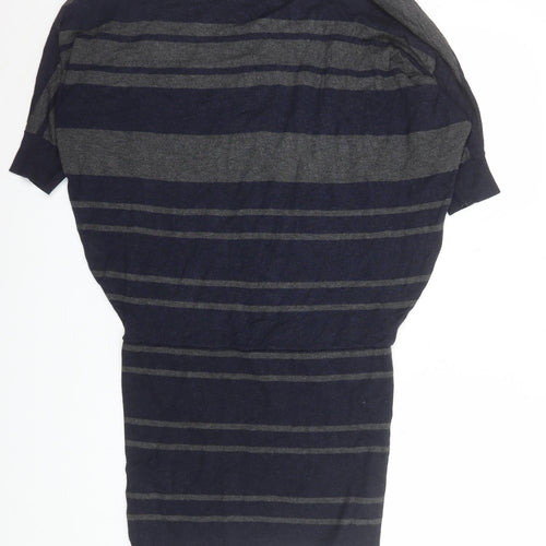 Phase Eight Women’s Blue Striped Bodycon Knit Dress Size 8