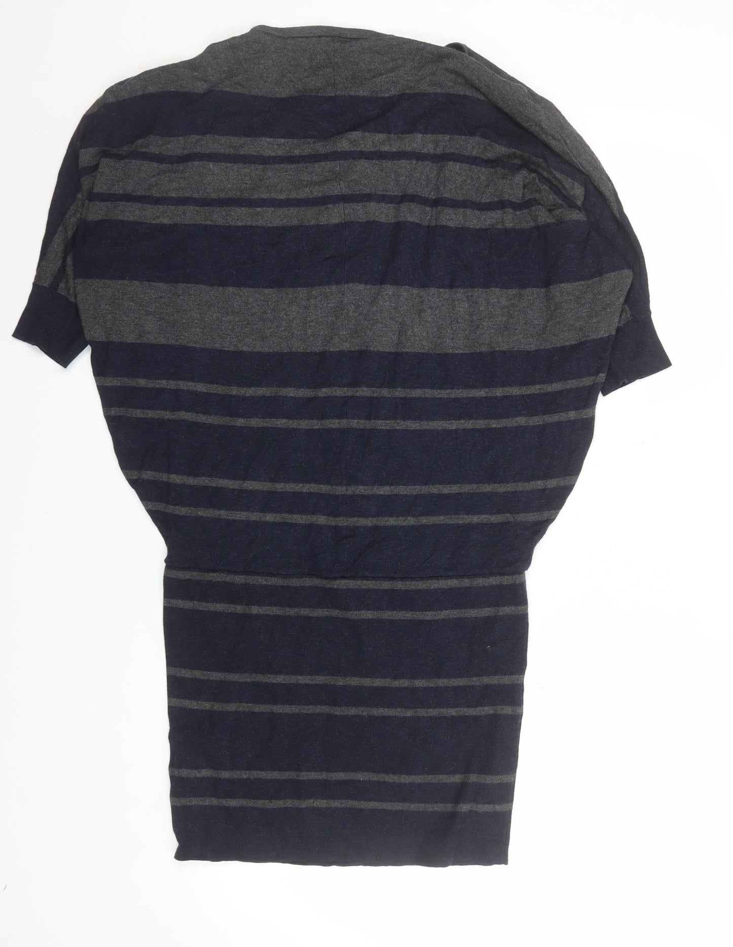 Phase Eight Women’s Blue Striped Bodycon Knit Dress Size 8