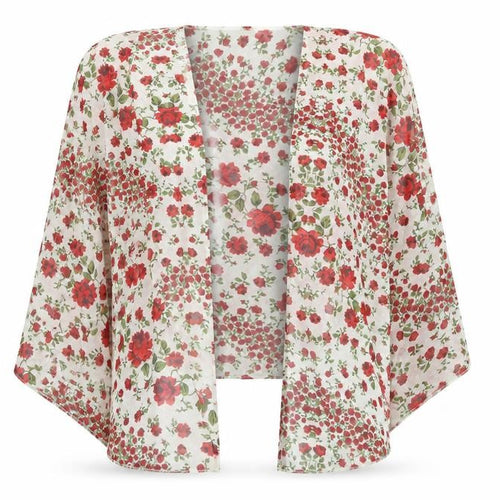 H&M Women’s Multicoloured Floral Chiffon Kimono Jacket XS