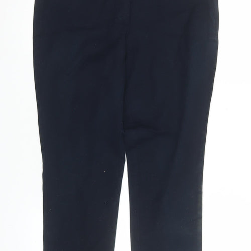 Dunnes Women’s Navy Blue Slim Fit Cotton Stretch Trousers Size 14