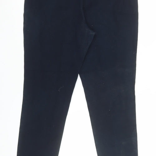 Dunnes Women’s Navy Blue Slim Fit Cotton Stretch Trousers Size 14