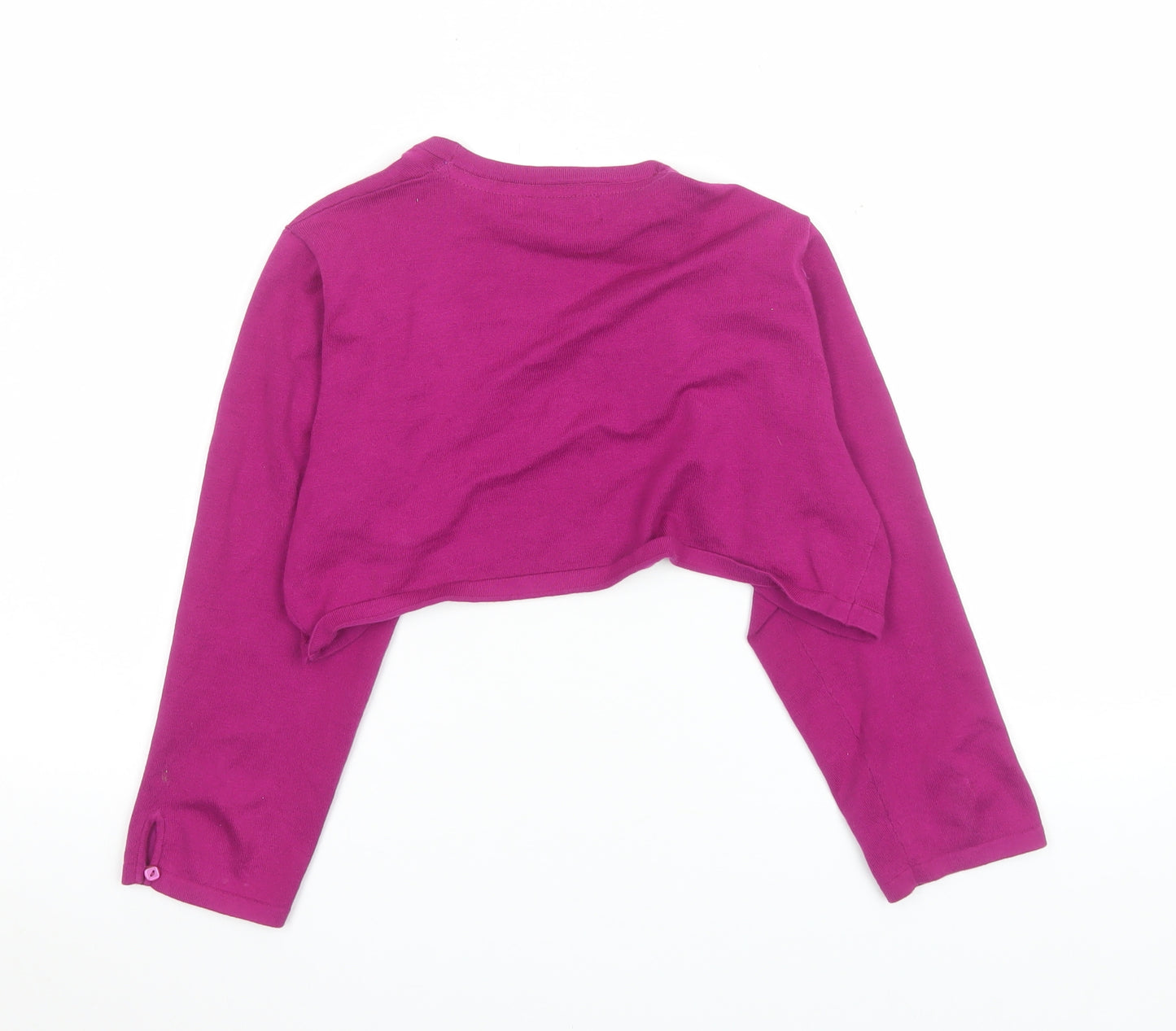 Monsoon Women’s Purple Cropped Knit Cardigan Size 12