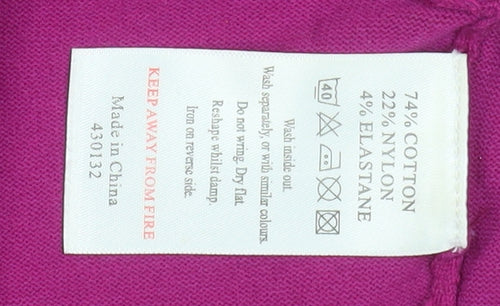 Monsoon Women’s Purple Cropped Knit Cardigan Size 12