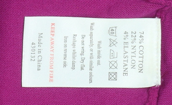 Monsoon Women’s Purple Cropped Knit Cardigan Size 12