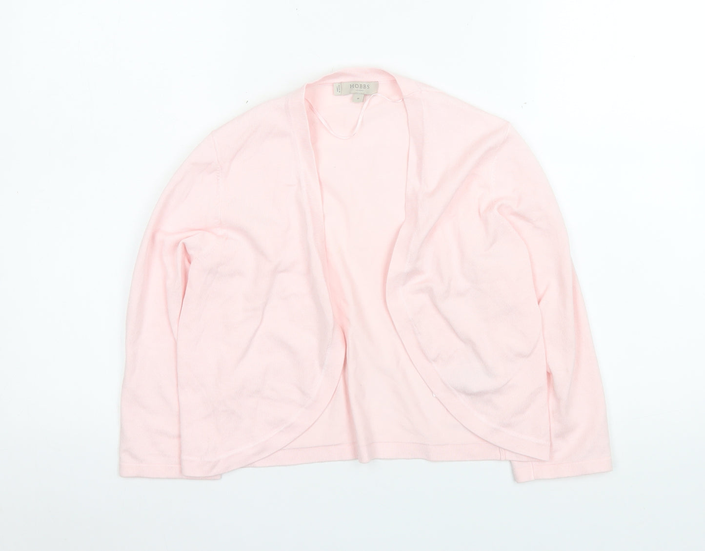 Hobbs Women’s Pink Knit Open Cardigan Size M Lightweight