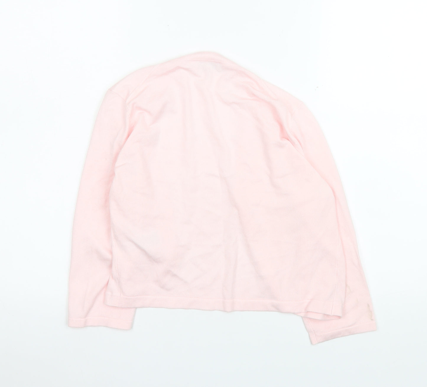 Hobbs Women’s Pink Knit Open Cardigan Size M Lightweight