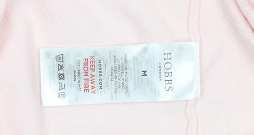 Hobbs Women’s Pink Knit Open Cardigan Size M Lightweight