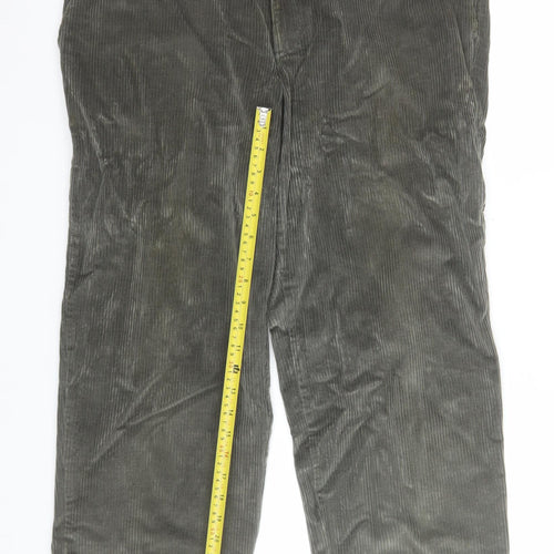 Marks and Spencer Men’s Grey Corduroy Trousers 38W 29L Classic Fit