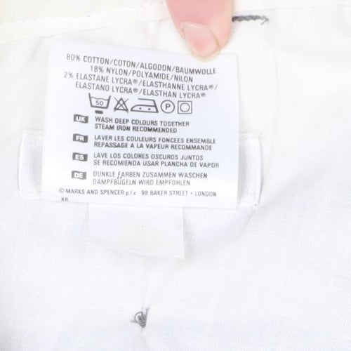 Marks and Spencer Men’s Grey Corduroy Trousers 38W 29L Classic Fit