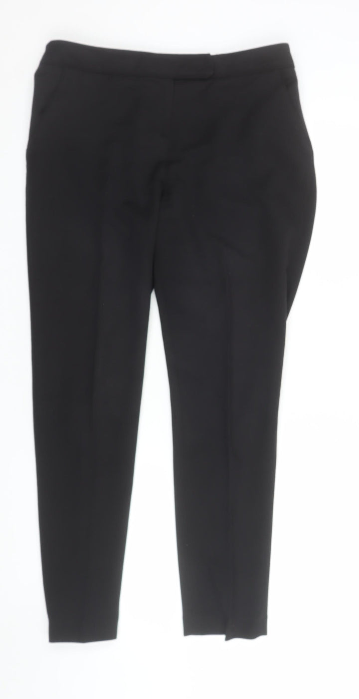 Wallis Women Black Slim Fit Tapered Trousers Size 12