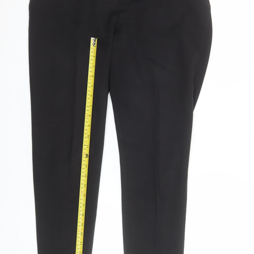 Wallis Women Black Slim Fit Tapered Trousers Size 12