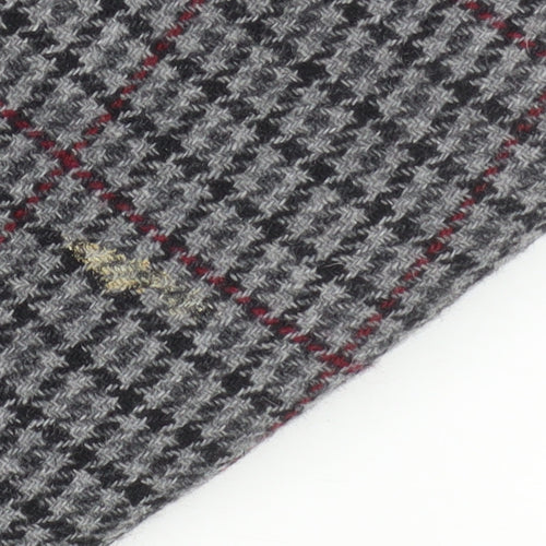 Zara Women Grey Houndstooth Double-Breasted Blazer Size 8