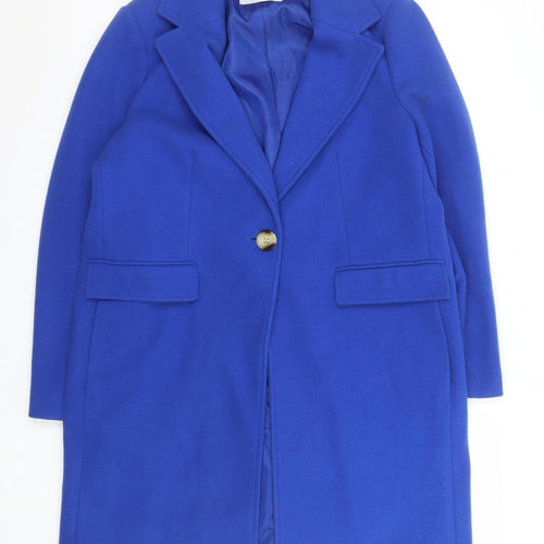 George Women’s Blue Polyester Mid-Length Blazer Size 14